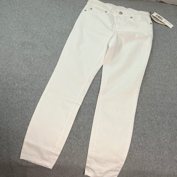 Tribal Womens White Ankle Jeans size 0 Skinny Preppy Minimalist Capsule - Picture 8 of 8